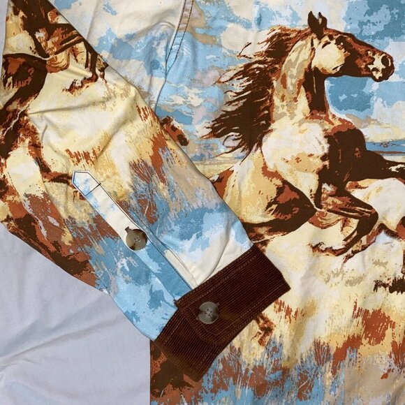 Unique Horse Inspired Casual Button Down - Urban Outfitters, BDG - Picture 2 of 6